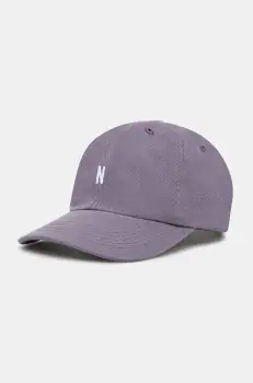 Norse Projects sapca de baseball din bumbac Twill Sports Cap culoarea violet, cu imprimeu, N80.0001.6018 imagine