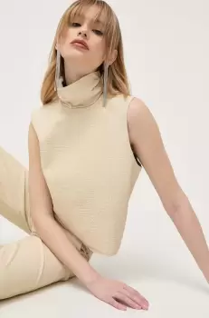 Notes du Nord bluza culoarea bej imagine