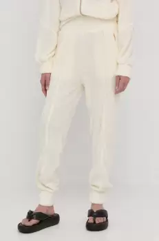 Notes du Nord pantaloni femei, culoarea bej, neted imagine