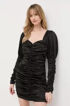 Notes du Nord rochie culoarea negru, mini, mulata imagine