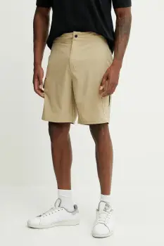 Oakley pantaloni scurti culoarea bej, FOA406216 imagine