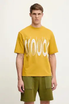 Oakley tricou culoarea galben, cu imprimeu, FOA406837 imagine