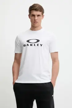 Oakley tricou din bumbac BARK 2.0 culoarea alb, cu imprimeu, FOA402167 imagine
