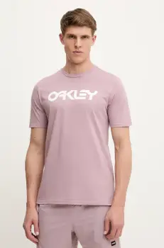 Oakley tricou din bumbac MARK II culoarea roz, cu imprimeu, FOA404011 imagine
