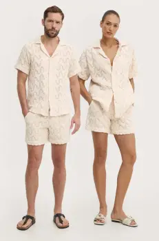 OAS pantaloni scurti barbati, culoarea bej imagine