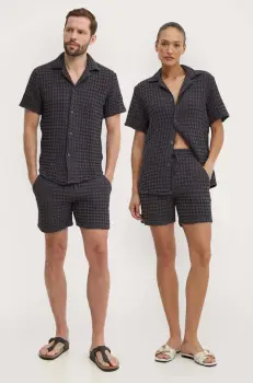 OAS pantaloni scurti din bumbac culoarea negru imagine