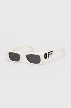Off-White ochelari de soare femei, culoarea alb, OERI124_490107 imagine