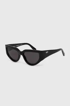 Off-White ochelari de soare femei, culoarea negru, OERI116_551007 imagine