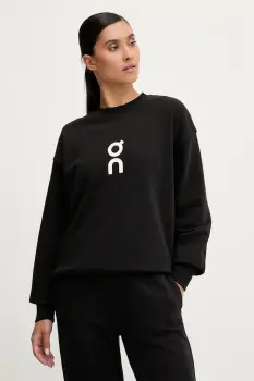 ON running bluza Club culoarea negru, cu imprimeu, 1WE10470553 imagine