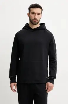 ON running bluza trening Studio culoarea negru, cu gluga, neted, 1MF11760553 imagine