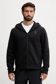 ON running hanorac de antrenament Focus Tech culoarea negru, cu gluga, cu imprimeu, 1MF30300553 imagine