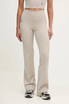 ON running pantaloni de yoga All-Day culoarea bej, drept, high waist, 1WF30473961 imagine