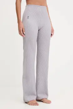 ON running pantaloni de yoga All-Day culoarea violet, drept, high waist, 1WF30473539 imagine