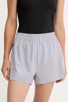 ON running pantaloni scurti de antrenament culoarea violet, cu imprimeu, high waist, 1WF10330174 imagine