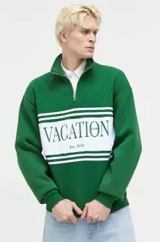 On Vacation bluza barbati, culoarea verde, modelator imagine