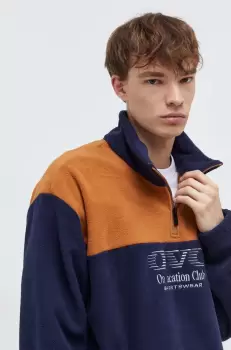 On Vacation bluza culoarea albastru marin, cu imprimeu imagine