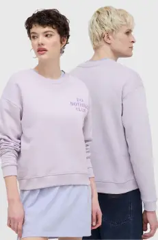 On Vacation bluza Do Nothing Club culoarea violet, cu imprimeu, OVC LDS10 imagine