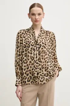 OUI bluza femei, culoarea bej, modelator, 91896 imagine