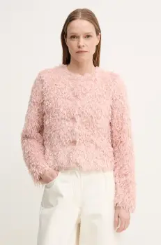 OUI geaca femei, culoarea roz, de tranzitie, 92068 imagine