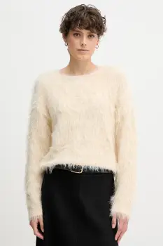 OUI pulover culoarea bej, 86064 imagine