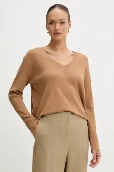 OUI pulover culoarea maro, 93708 imagine