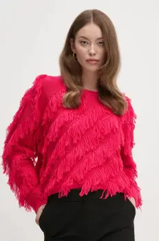 OUI pulover din amestec de lana femei, culoarea roz, 89583 imagine