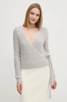 OUI pulover femei, culoarea gri, 91106 imagine