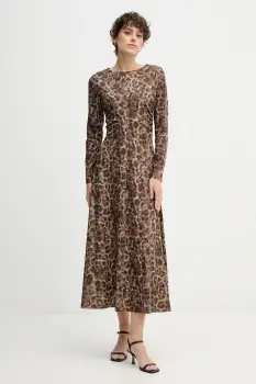 OUI rochie culoarea maro, maxi, evazati, 88650 imagine