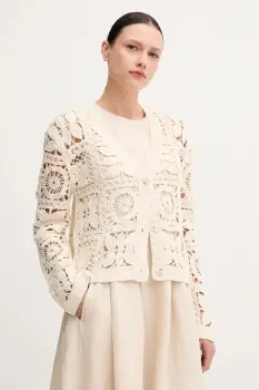 OUI rochie din in culoarea bej, mini, evazati, 92851 imagine