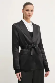 OUI sacou culoarea negru, un singur rand de nasturi, neted, 89070 imagine