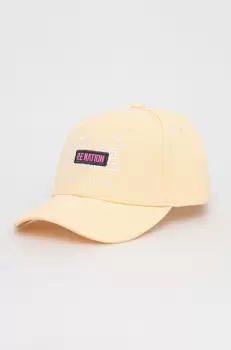 P.E Nation caciula culoarea portocaliu, cu imprimeu imagine