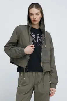 P.E Nation geaca femei, culoarea verde, de tranzitie imagine