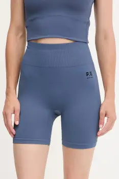 P.E Nation pantaloni scurti de antrenament Restore Seamless culoarea negru, uni, high waist, 243S296 imagine