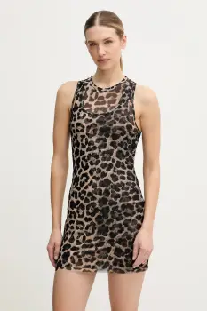 P.E Nation rochie Discovery Mesh culoarea maro, mini, drept, 254D218 imagine