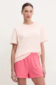 P.E Nation tricou din bumbac Aero SS Tee femei, culoarea roz, 243T329 imagine