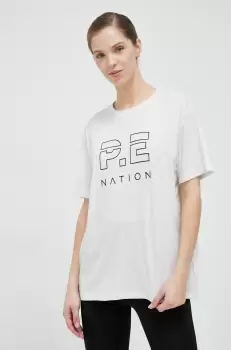 P.E Nation tricou din bumbac culoarea gri imagine