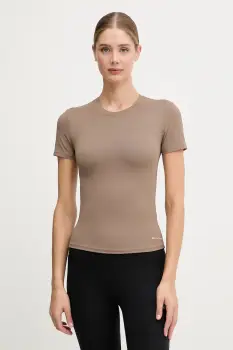 P.E Nation tricou Foundation culoarea bej, 243T257 imagine