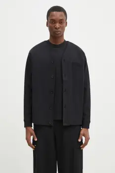 Pangaia bluza culoarea negru, neted, 10002237 imagine