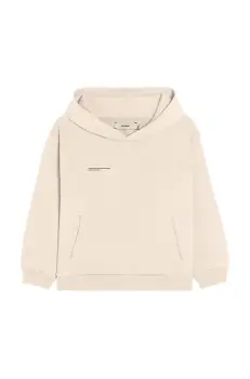 Pangaia bluza KIDS' 365 MIDWEIGHT HOODIE culoarea bej, cu gluga, 10000428 imagine