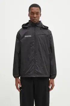 Pangaia geaca culoarea negru, de tranzitie, 10002129 imagine