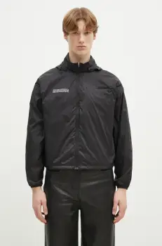 Pangaia geaca culoarea negru, de tranzitie, oversize, 10002127 imagine