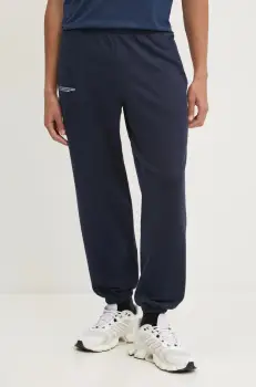 Pangaia pantaloni de trening din bumbac culoarea negru, uni, 10000295 imagine