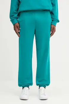 Pangaia pantaloni de trening din bumbac culoarea negru, uni, 10000295 imagine