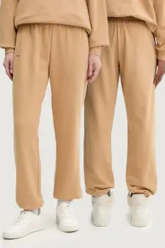 Pangaia pantaloni de trening din bumbac culoarea negru, uni, 10000295 imagine