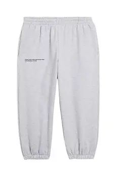 Pangaia pantaloni KIDS' 365 MIDWEIGHT TRACK PANTS culoarea gri, uni, 10000280 imagine