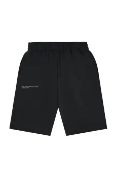 Pangaia pantaloni scurti KIDS' 365 MIDWEIGHT LONG SHORTS culoarea negru, talie reglabila, 10000425 imagine