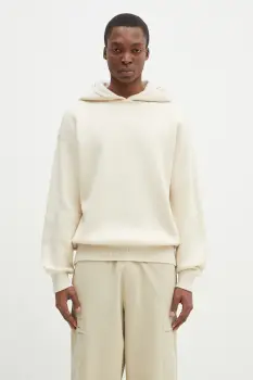 Pangaia pulover de casmir culoarea bej, calduros, 10002216 imagine