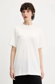 Pangaia tricou din bumbac 3-pack culoarea bej, cu imprimeu, 10002567 imagine