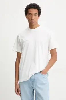 Pangaia tricou din bumbac culoarea bej, cu imprimeu imagine