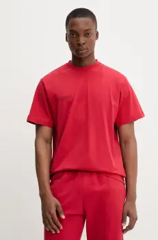 Pangaia tricou din bumbac culoarea maro, cu imprimeu imagine